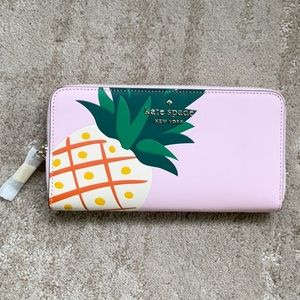 NWT Kate Spade Colada Pink Leather Continental Wallet